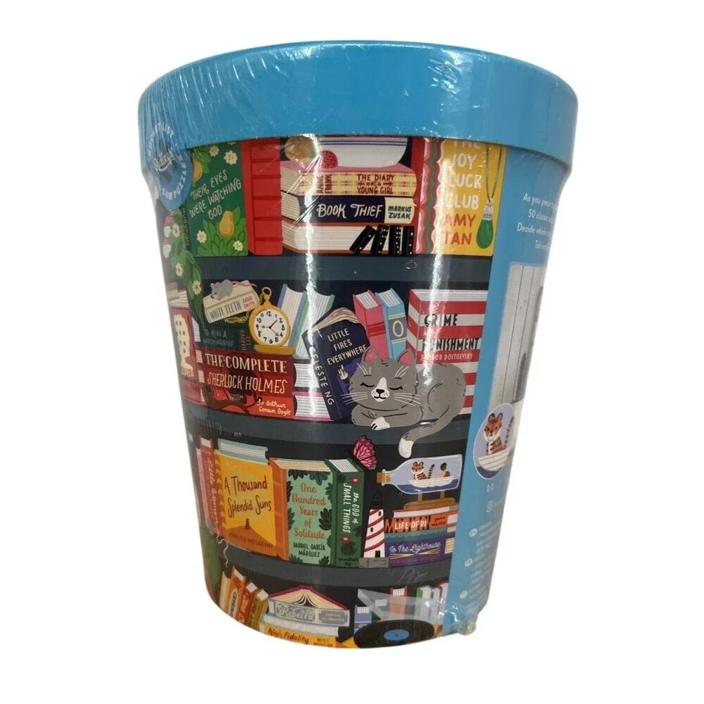 Ridley’s 50 Must-Read Books Bucket List 1000-Piece Puzzle Fits 22x28” Frame